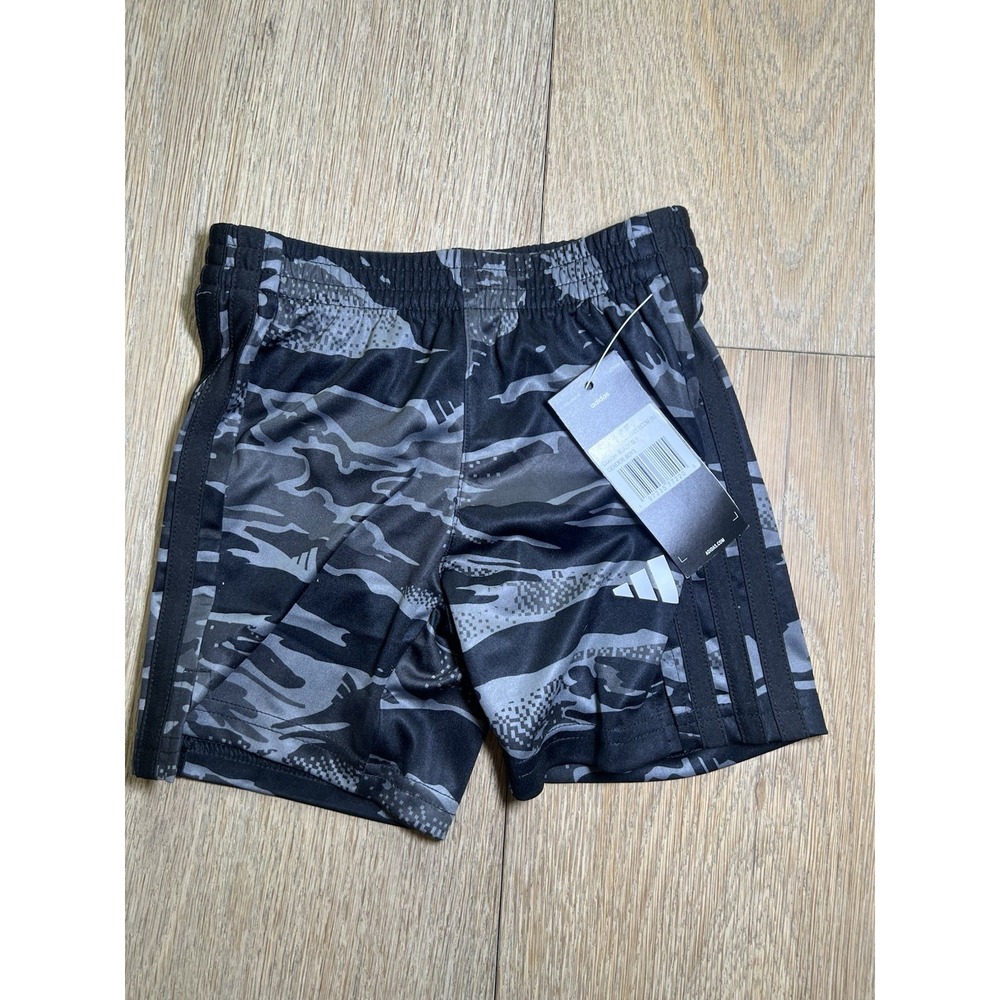 Boys Black Camo Adidas Athletic‎ Shorts Size 3T Regular Fit
